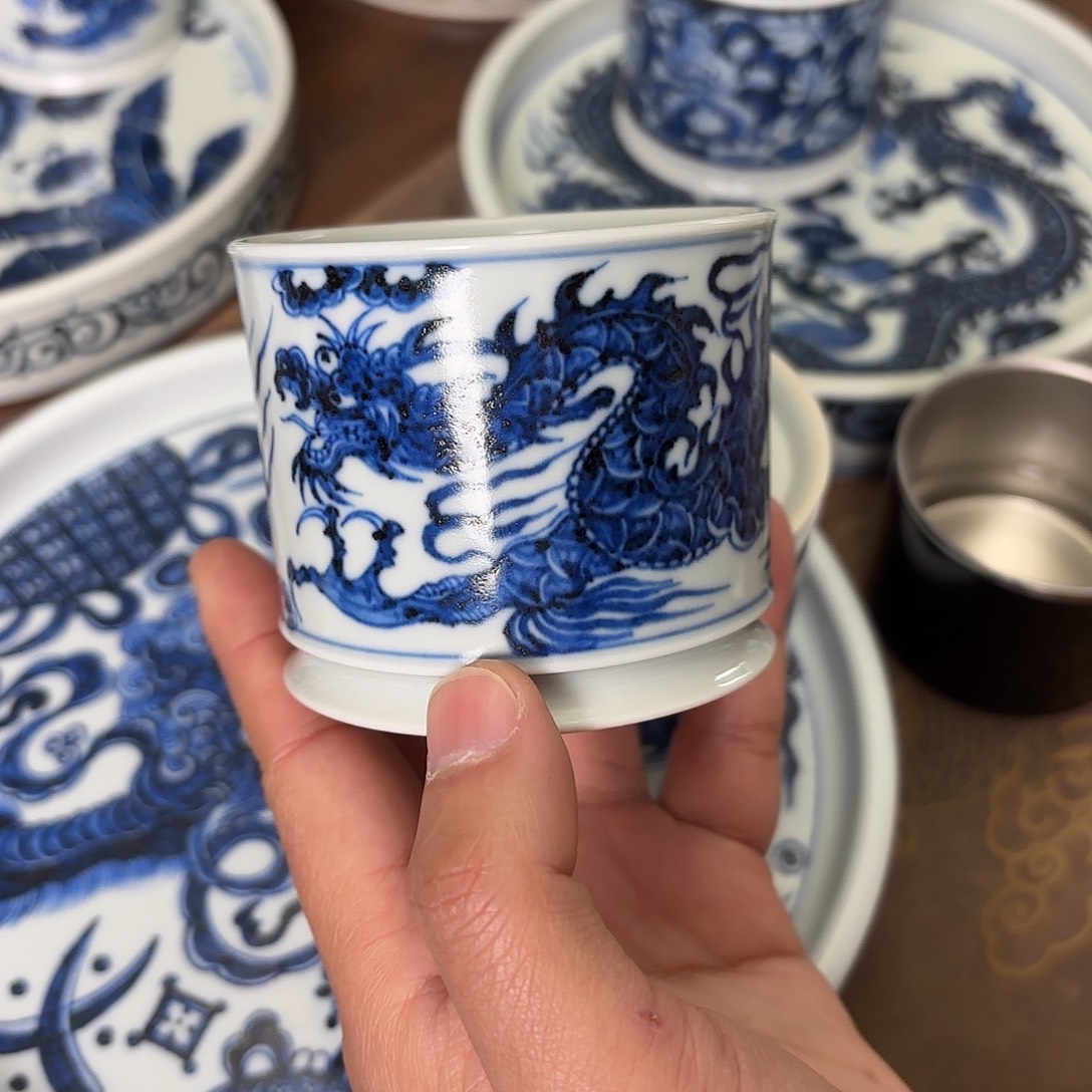 盖碗陶瓷景德镇手绘茶器
