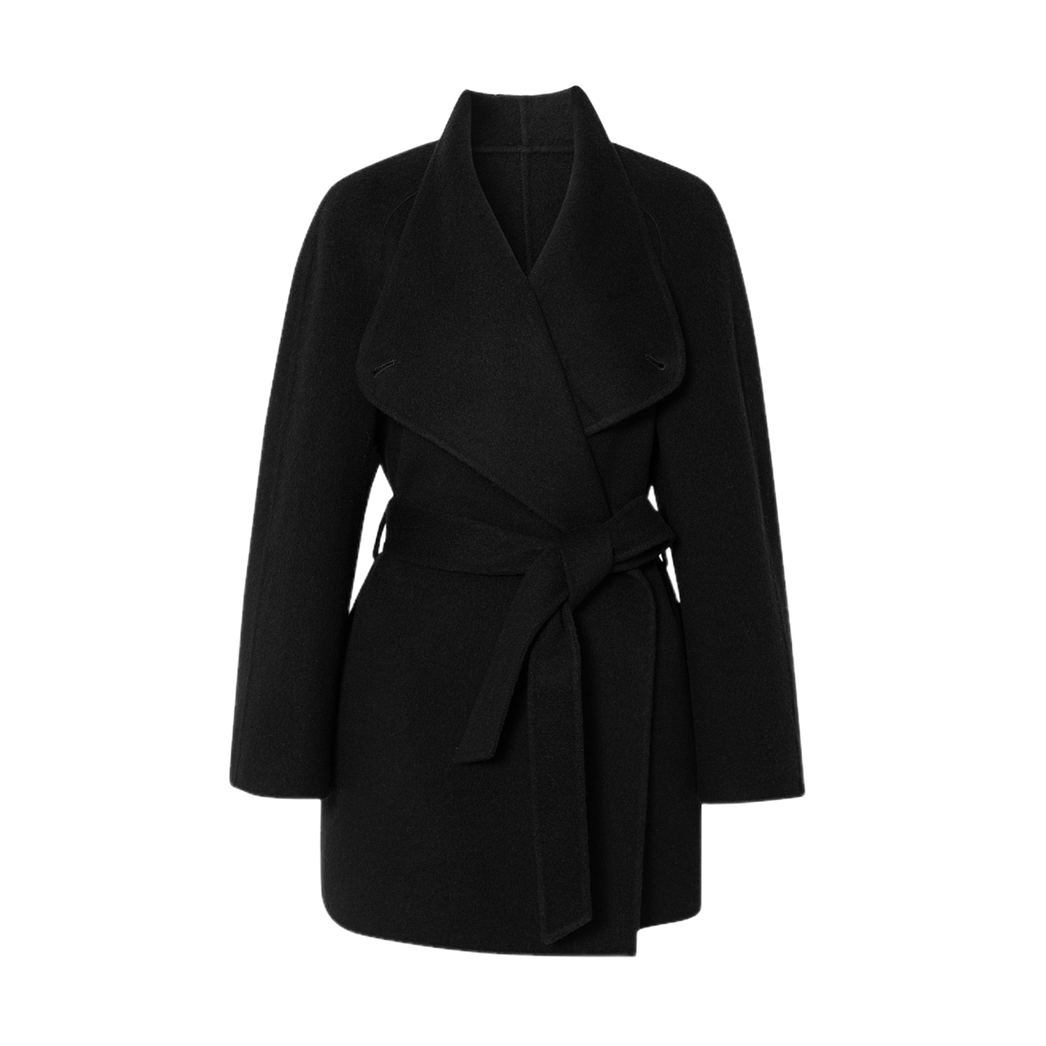 MM麦檬立领两穿羊毛驼绒短款一手长大衣5HB970031