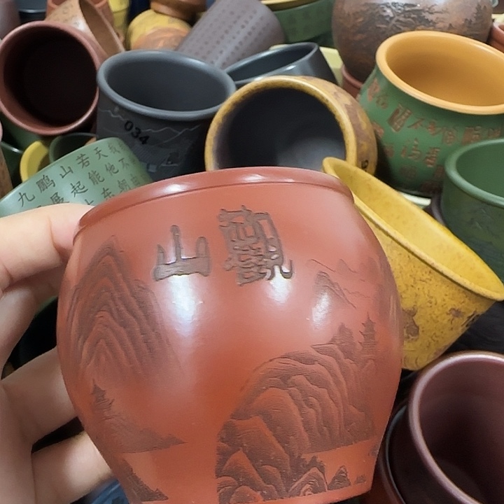 紫砂茶杯紫砂主人杯大放漏