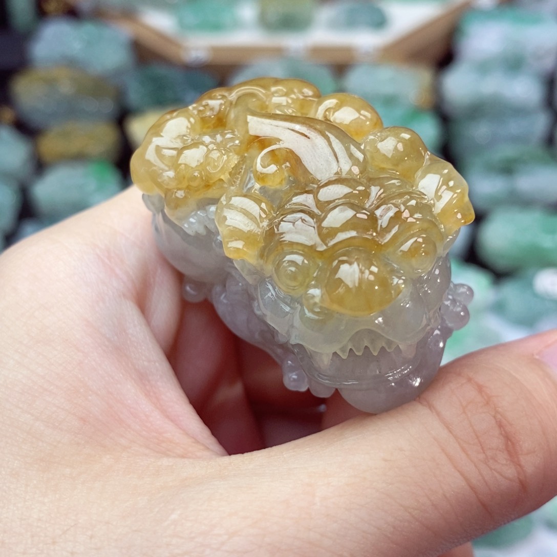 翡翠未镶嵌颈饰天然