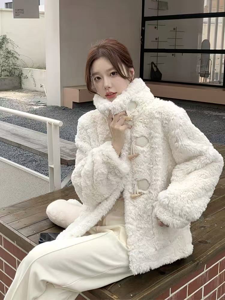 秋冬加厚兔毛绒套装女士外套睡衣处理 稍微褪色不退不换