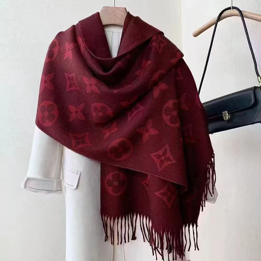 内蒙古厂家直邮羊绒围巾披肩两用 70✖️190cm欧美加厚韩版时尚高