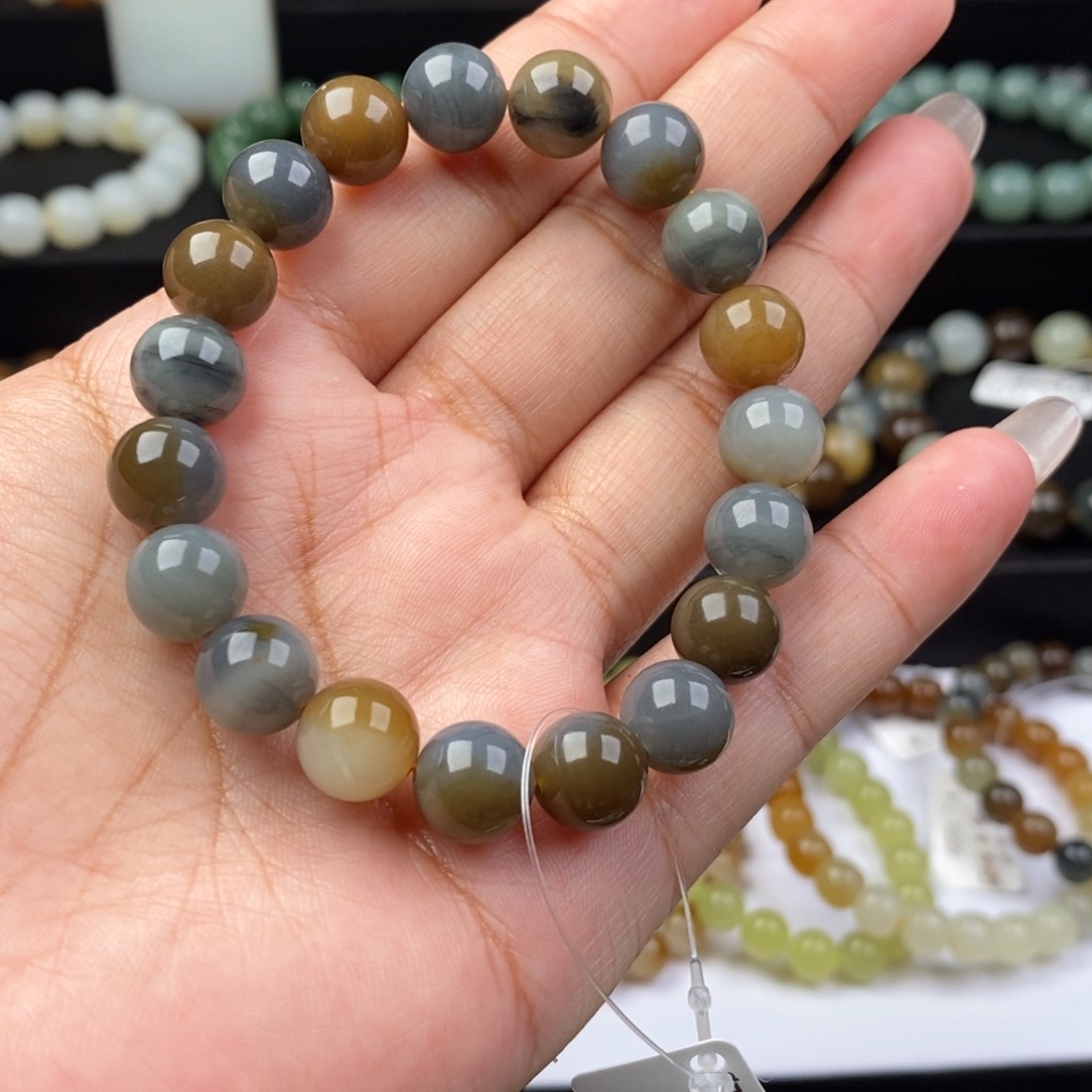 和田玉手串未镶嵌B*n