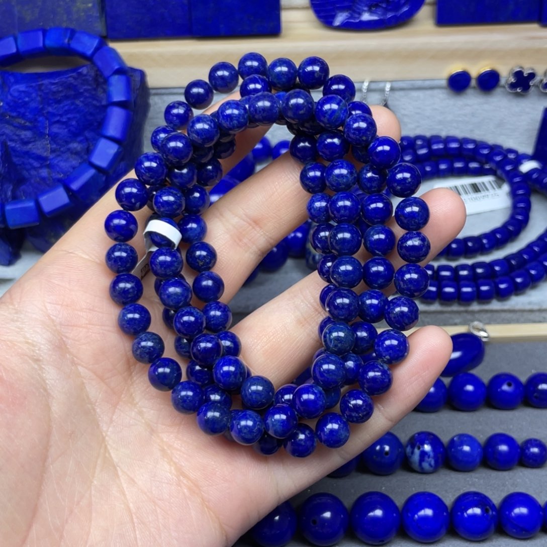 青金石108佛珠手串7+未镶嵌