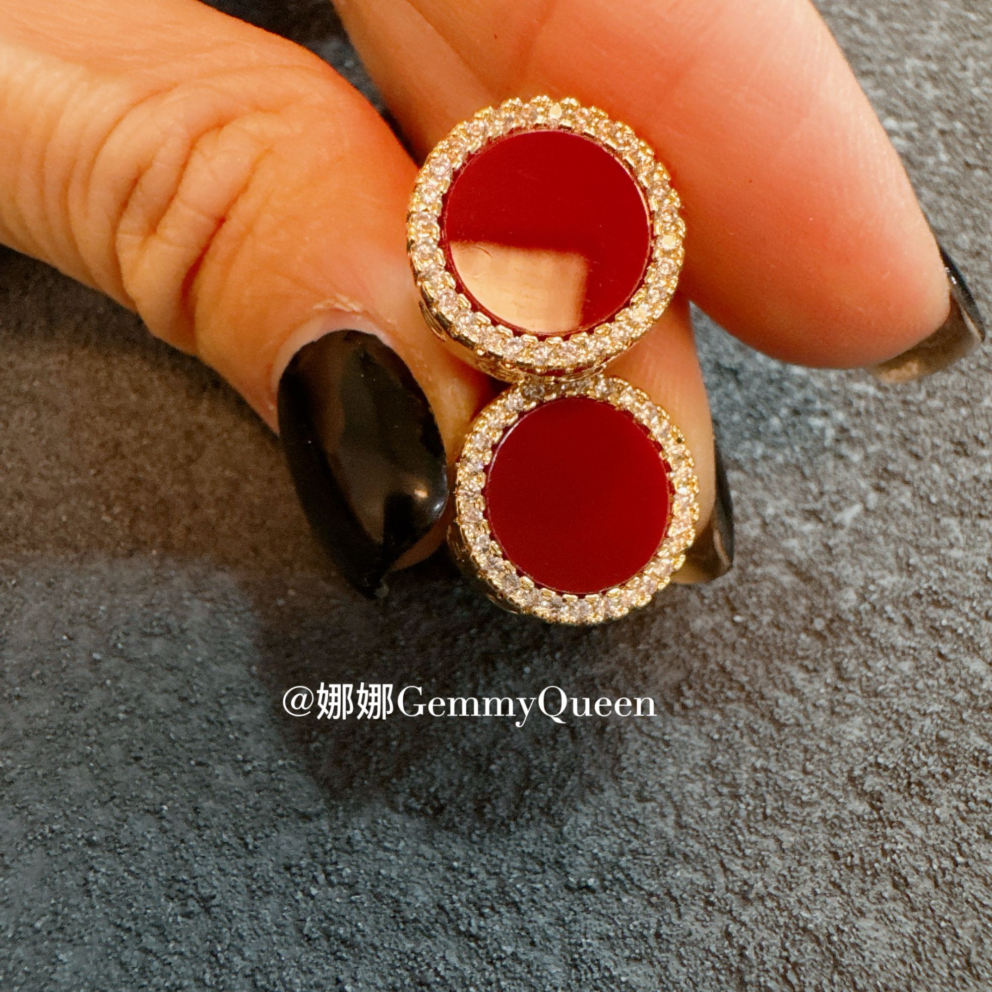 铜合金合成锆石耳饰 娜娜GemmyQueen耳环GQ09461