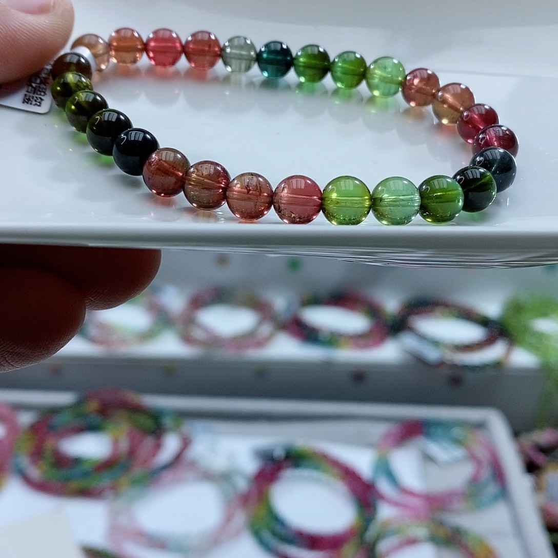 碧玺手链未镶嵌赵**～碧玺