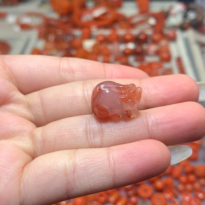 【闪购商品】南红玛瑙未镶嵌立体貔貅