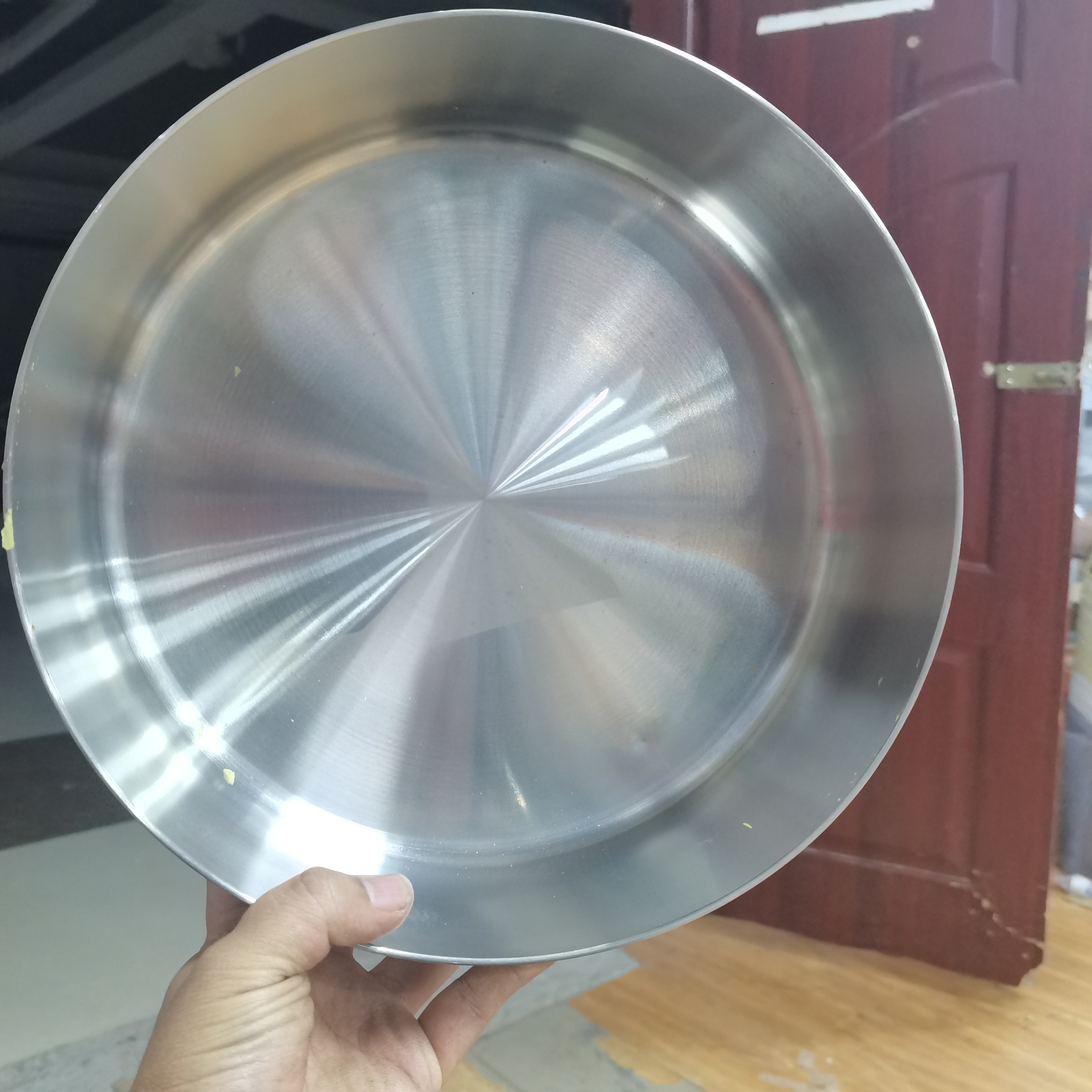 28厘米加厚不锈钢盆半成品无盖无耳朵加厚盆