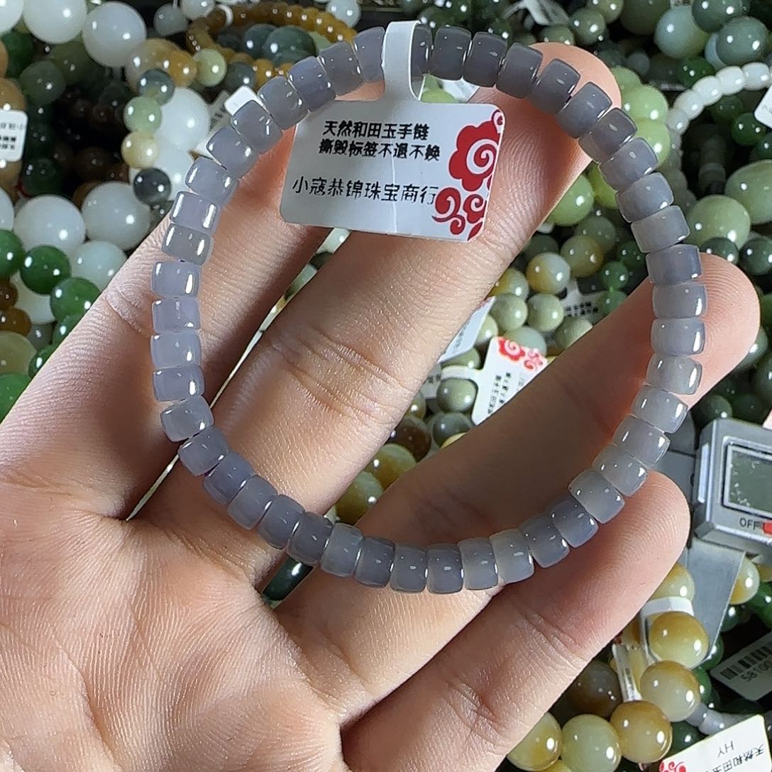 和田玉手链未镶嵌78