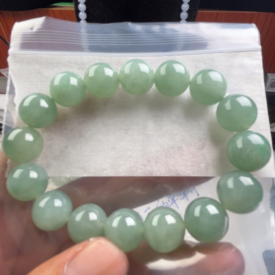 未镶嵌定制翡翠天然缅甸翡翠珠串