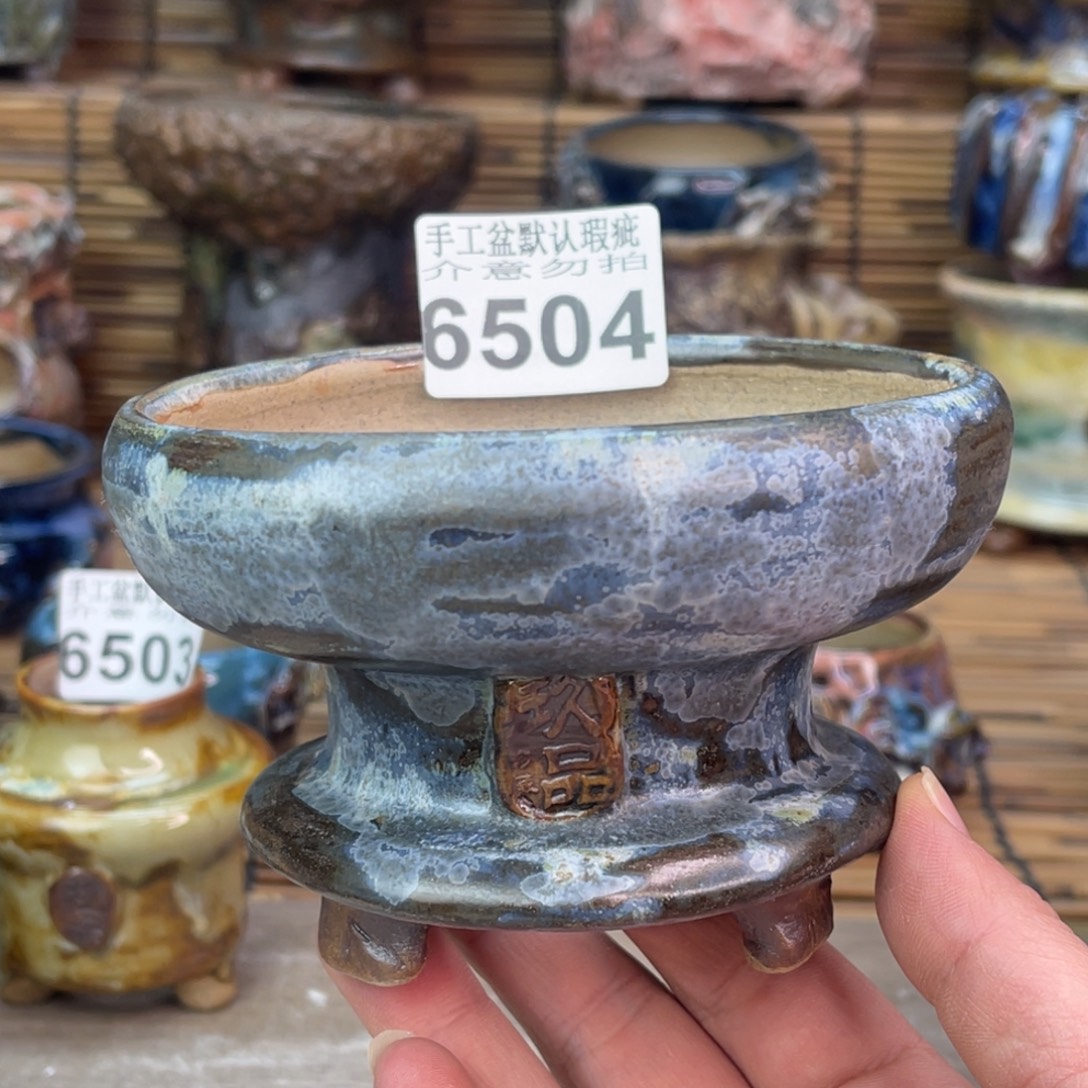 手工花盆默认瑕疵完美者勿拍