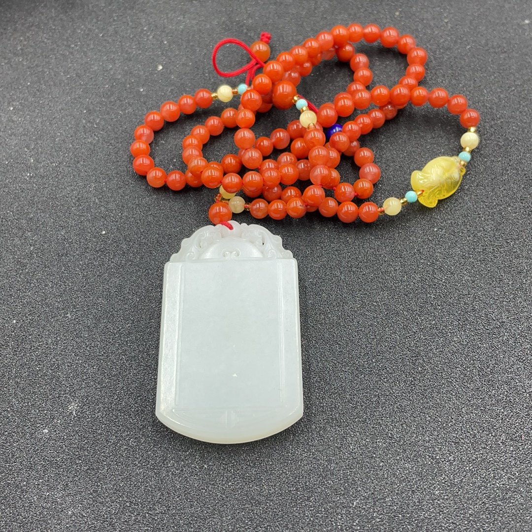 BY0313FHLZ标154 和田玉无事牌