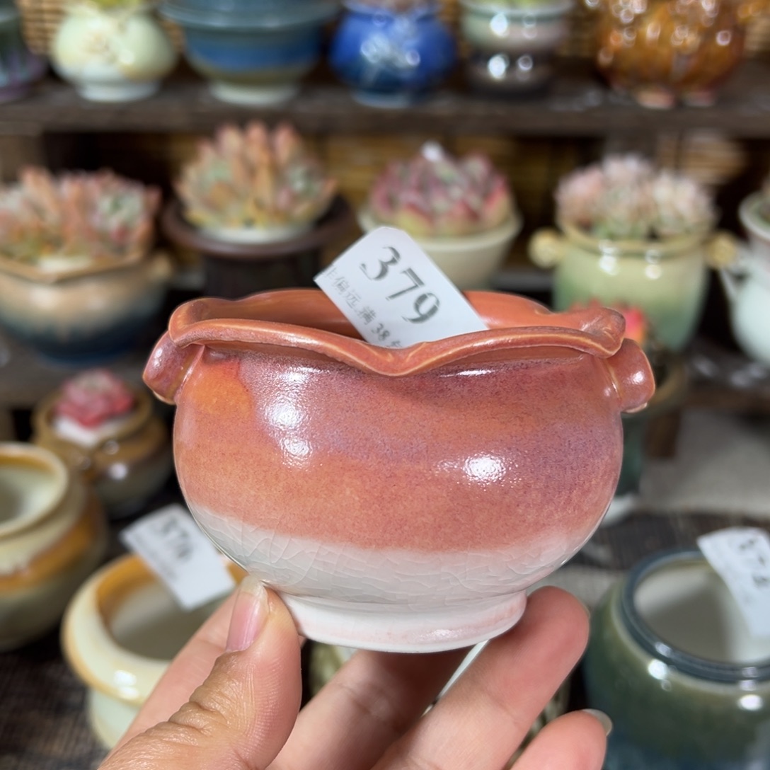 红陶景德镇手工花盆