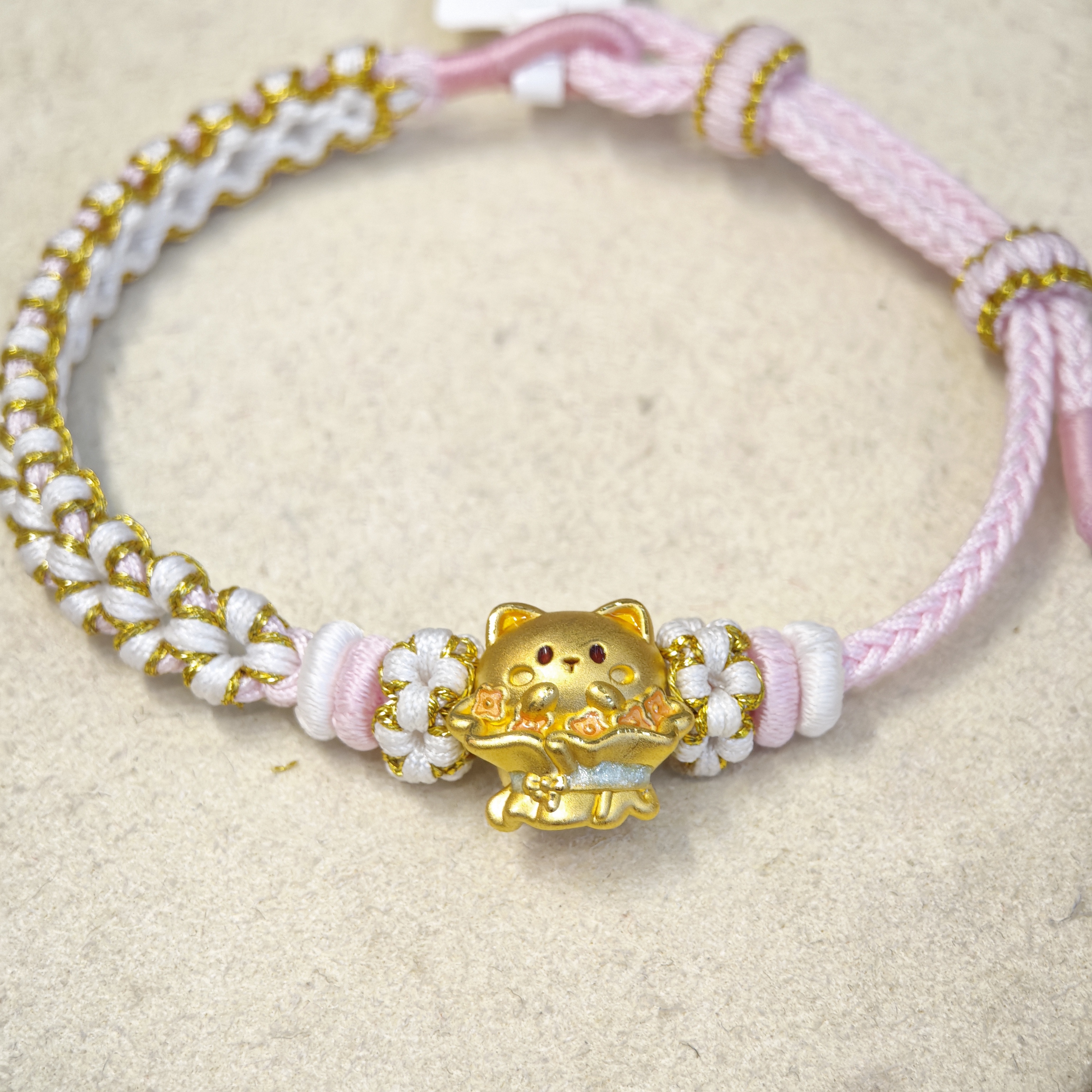 足金999小猫集合转运珠时尚可爱小众轻奢送朋友送女友礼物
