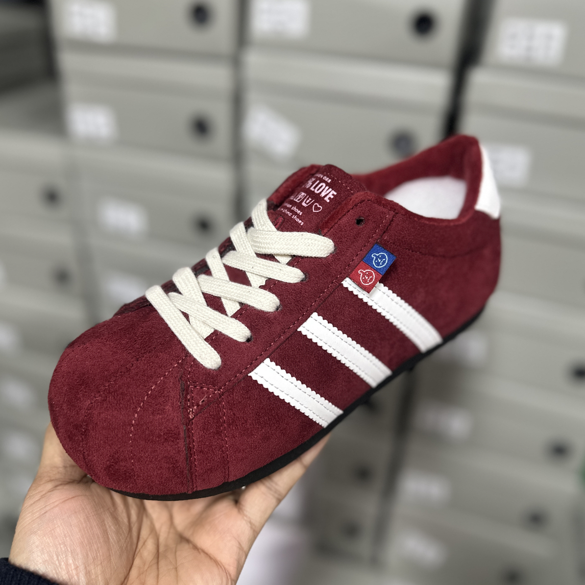 秋冬新款加绒德训鞋子女