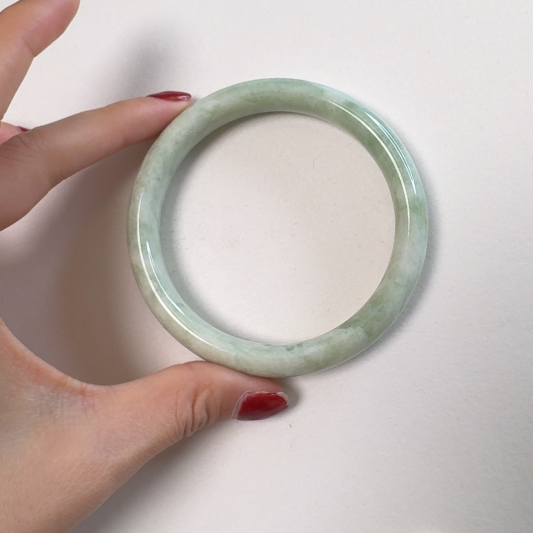 蓝田玉（蛇纹石化大理石玉）手镯未镶嵌原**记