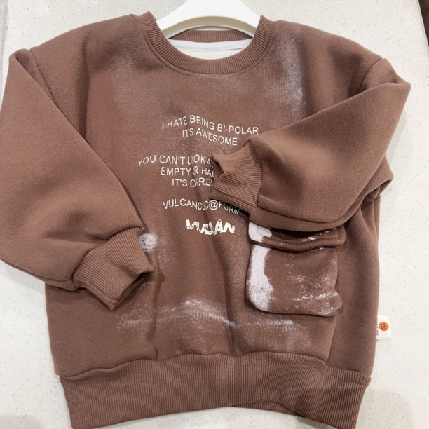 断码-男童秋冬款加绒加厚长袖卫衣