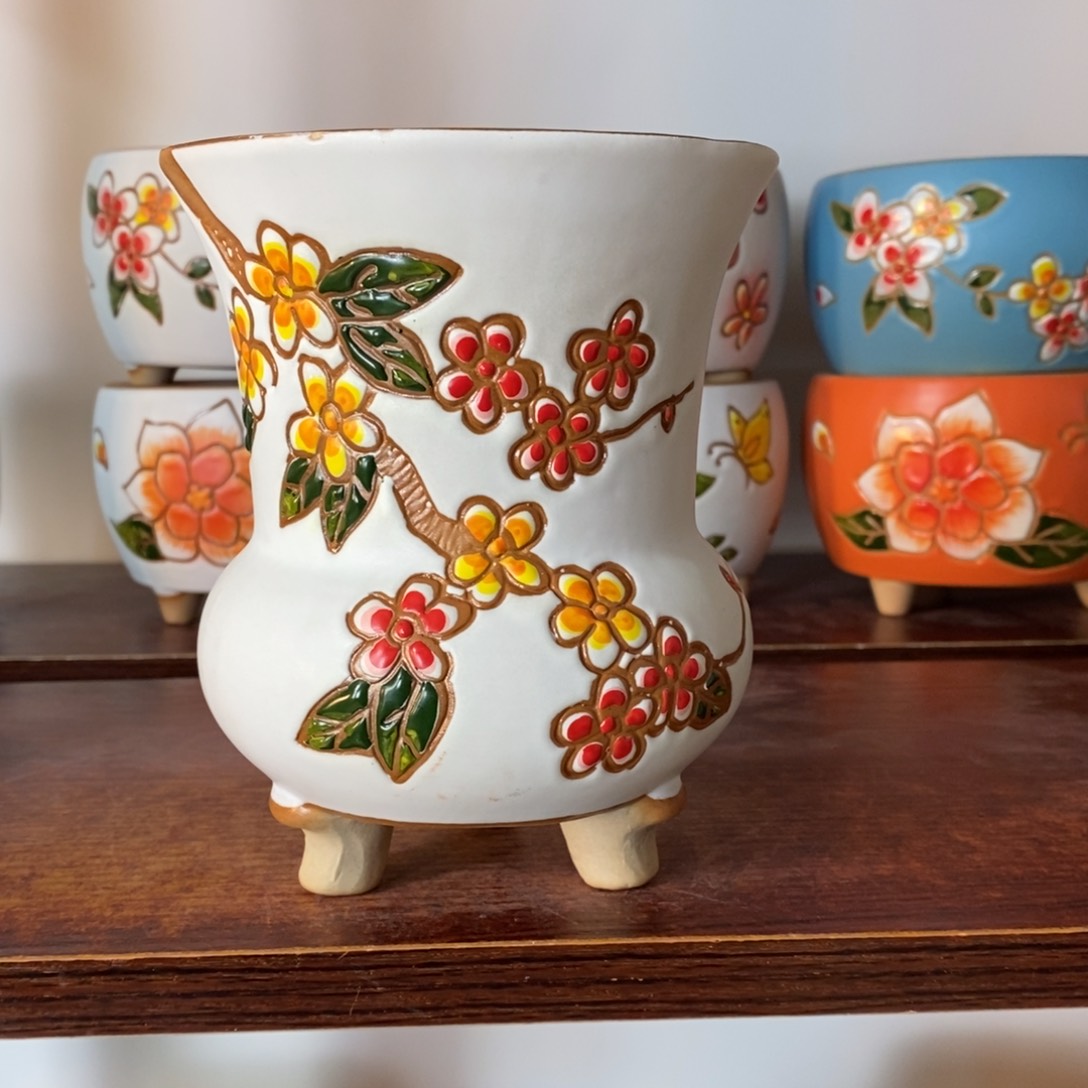 红陶韩式多肉植物花盆