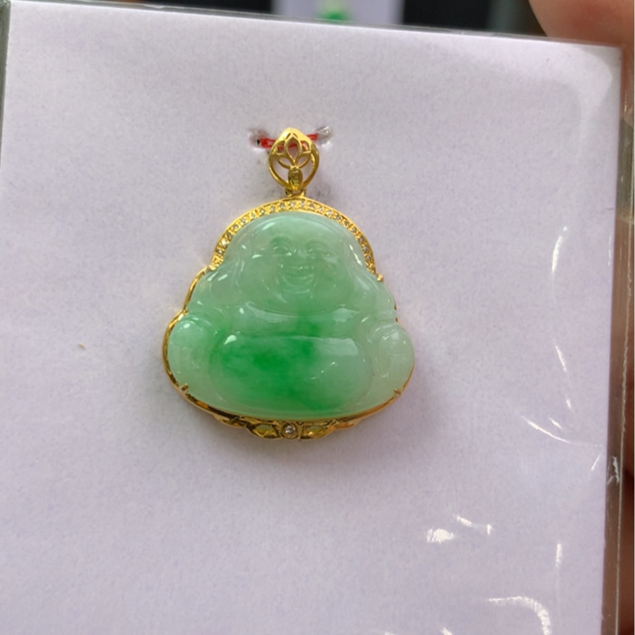 【闪购商品】翡翠颈饰18K金镶嵌翡翠