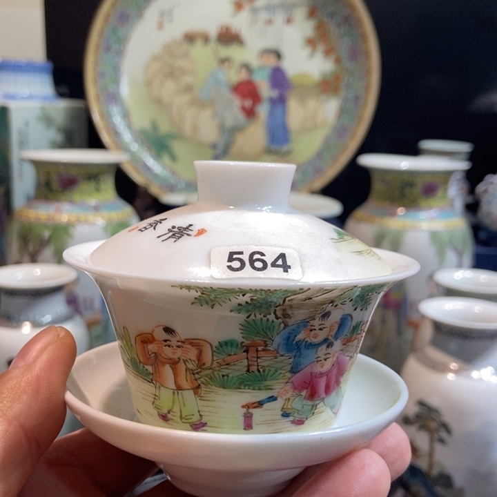 摆件用****1景德镇粉彩陶瓷