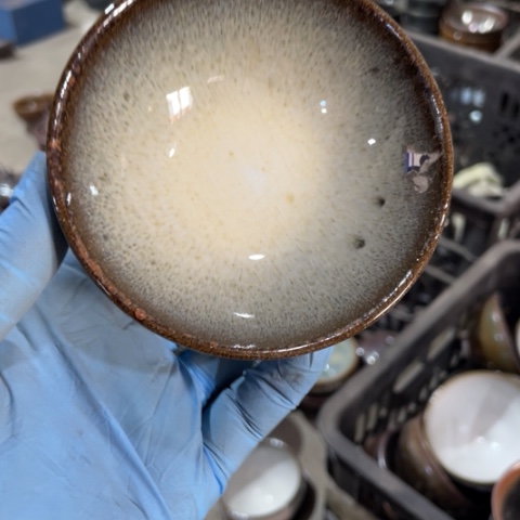 茶盏建阳建盏微瑕平口