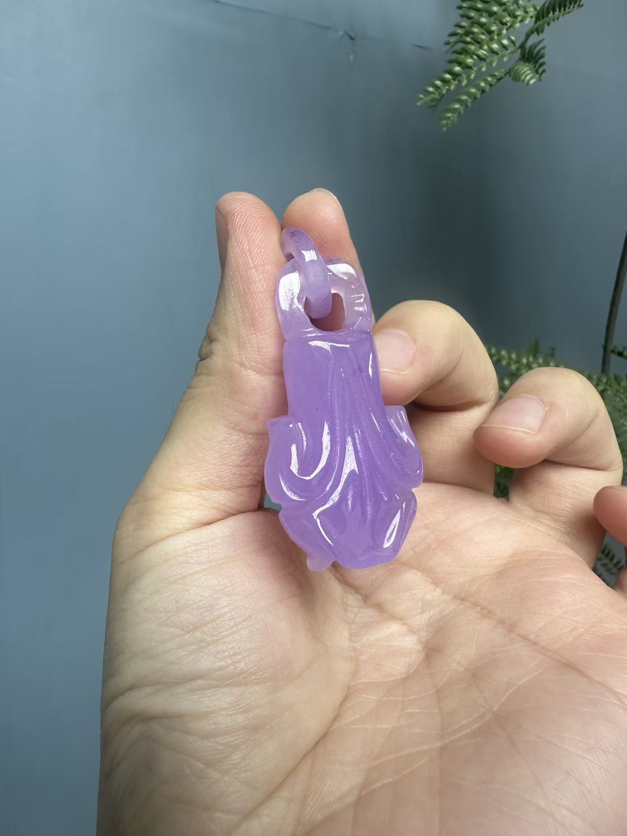 易安diy严选紫子母扣吊坠