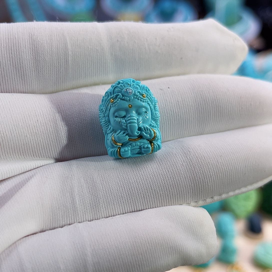 绿松石珠宝奇石未镶嵌