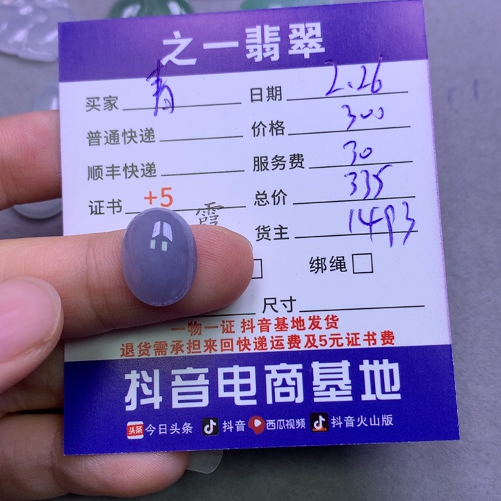 翡翠颈饰未镶嵌青****）