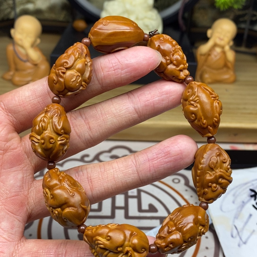 橄榄核手串/手链橄榄核雕工艺手串