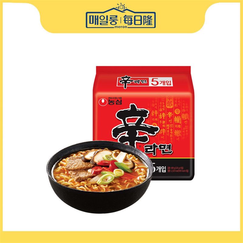 农心辛拉面120g*5袋