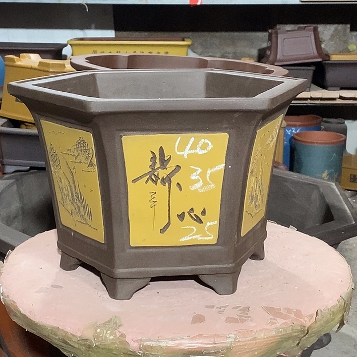 宜兴紫砂花盆花盆