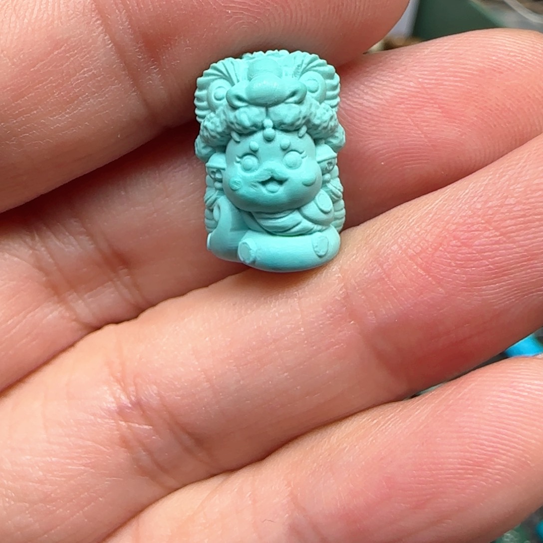绿松石配饰未镶嵌生**啡
