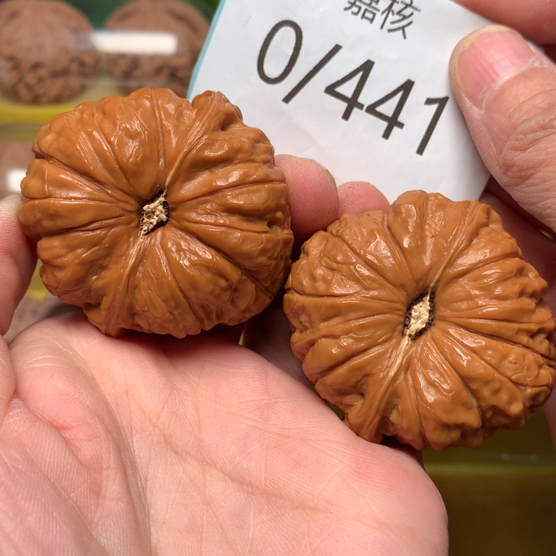 文玩核桃把件毕业肉球南瓜墩45