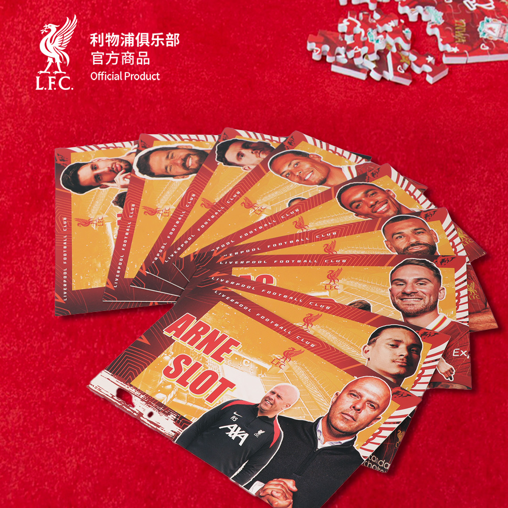 【官方正版】利物浦俱乐部 | 球星肖像明信片足球迷收藏纪念卡