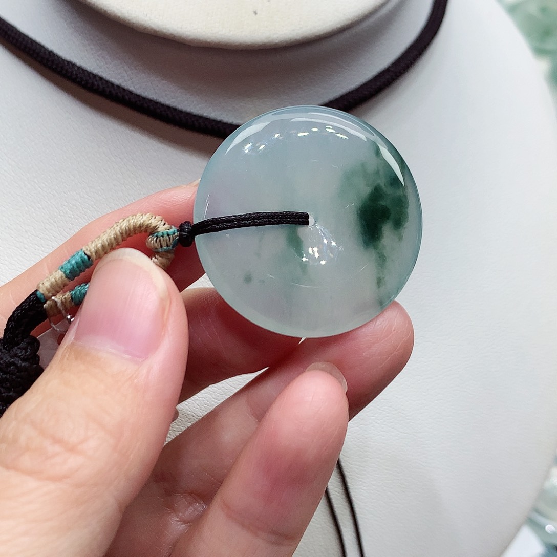 颈饰未镶嵌翡翠编号36，29.3/5.3