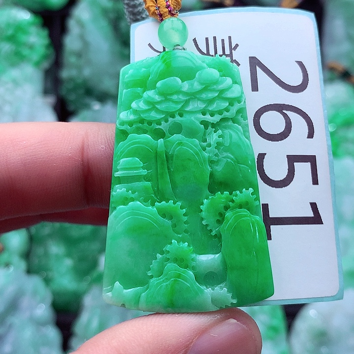 翡翠未镶嵌吊坠(不含链)