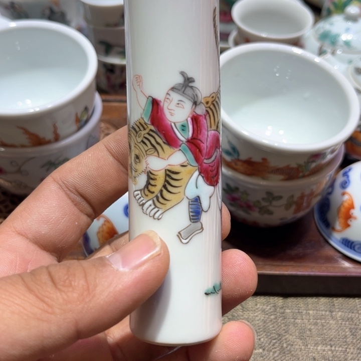 纯手绘精品盖碗杯