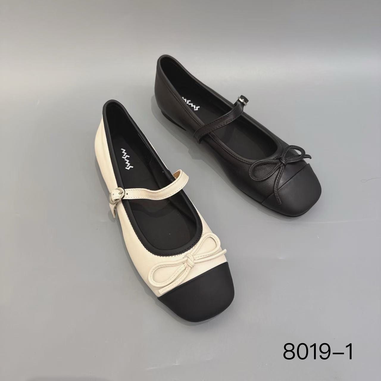 玛莎玛索新款瓢鞋8019-1时尚百搭休闲拉带瓢鞋蝴蝶结女鞋