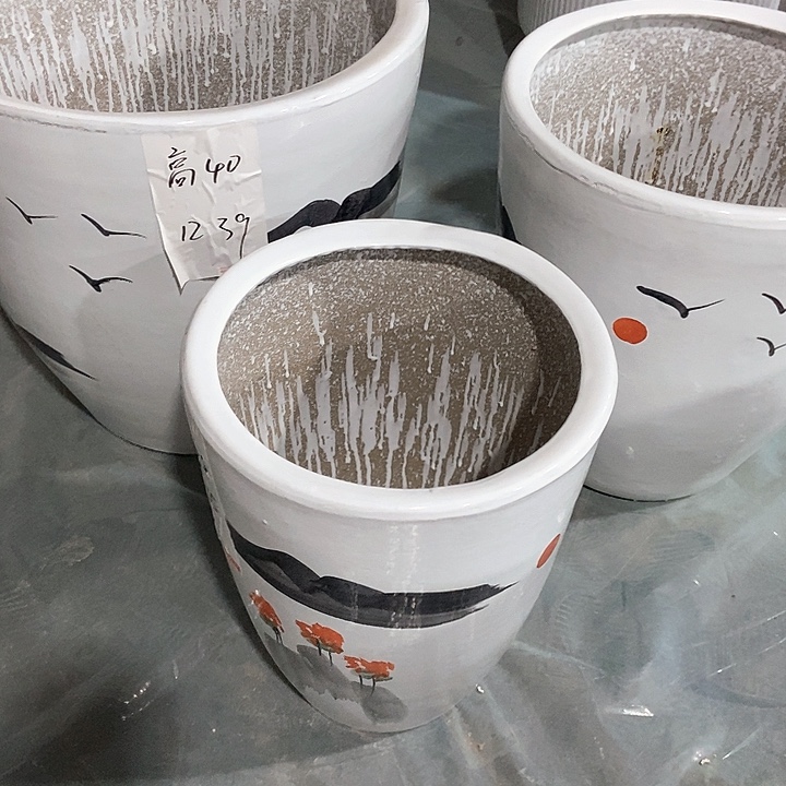 高温烧制日落手绘一套