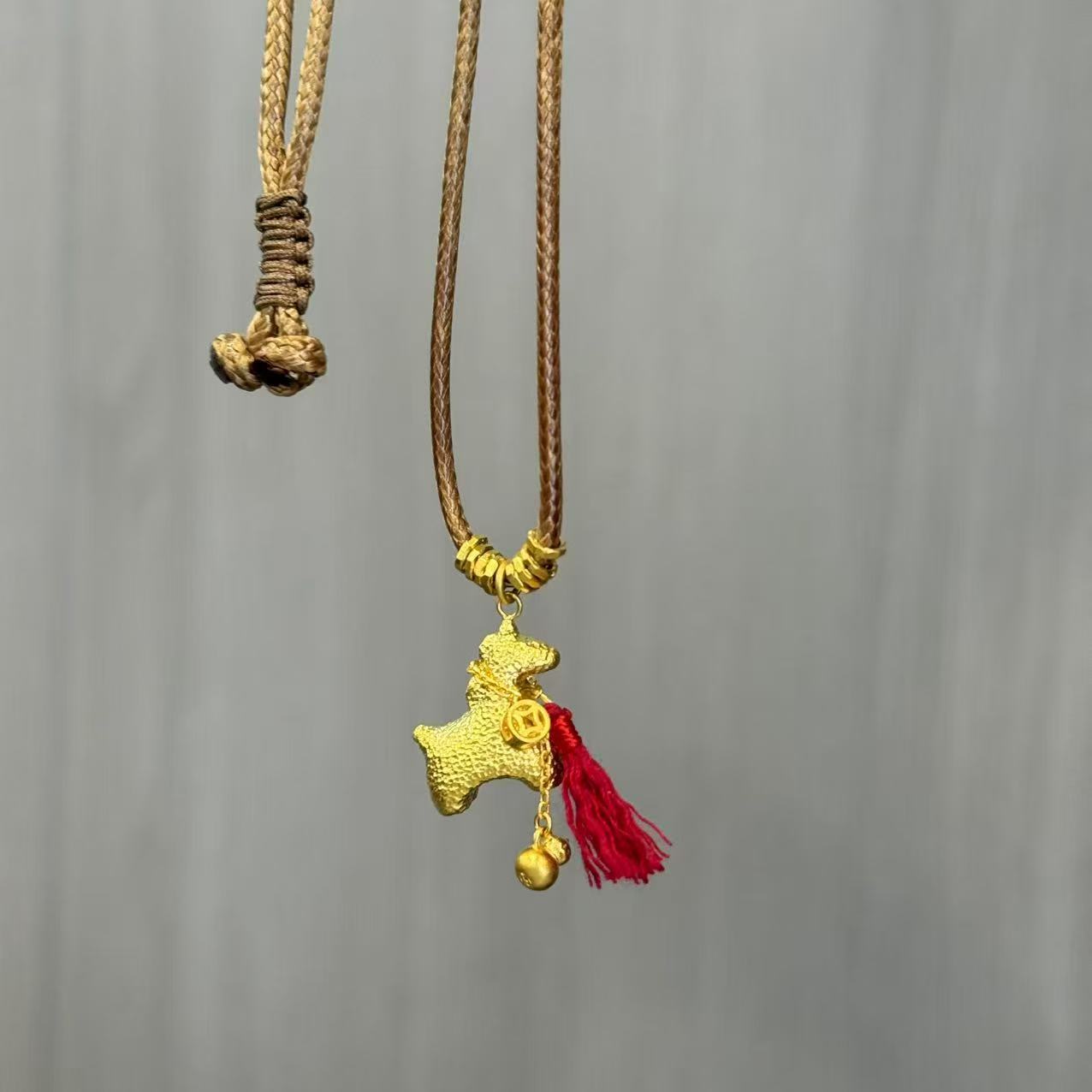 阿敏专属-Z/J【马上有钱编绳吊坠】足金999，编绳发（88/0）