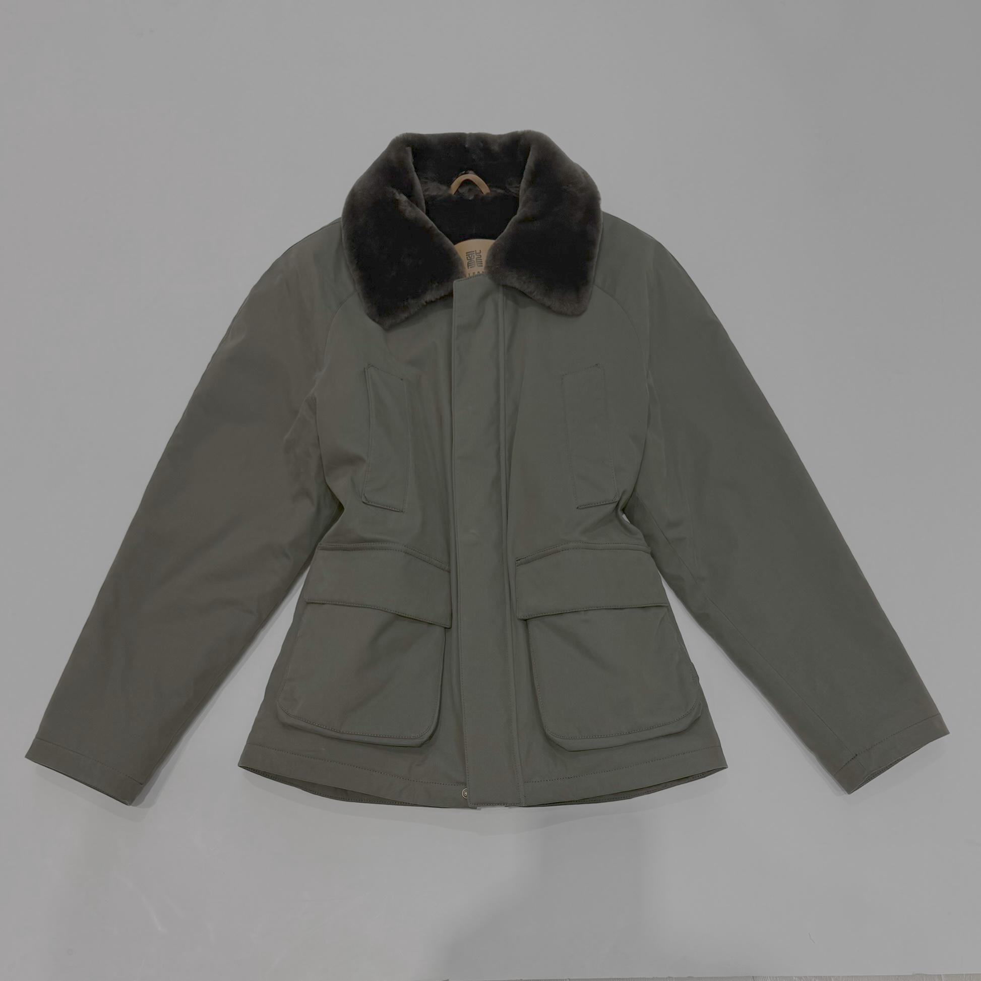 FEEL HOMME 经典猎装外套宽松休闲军旅工装皮毛一体毛领内衬56