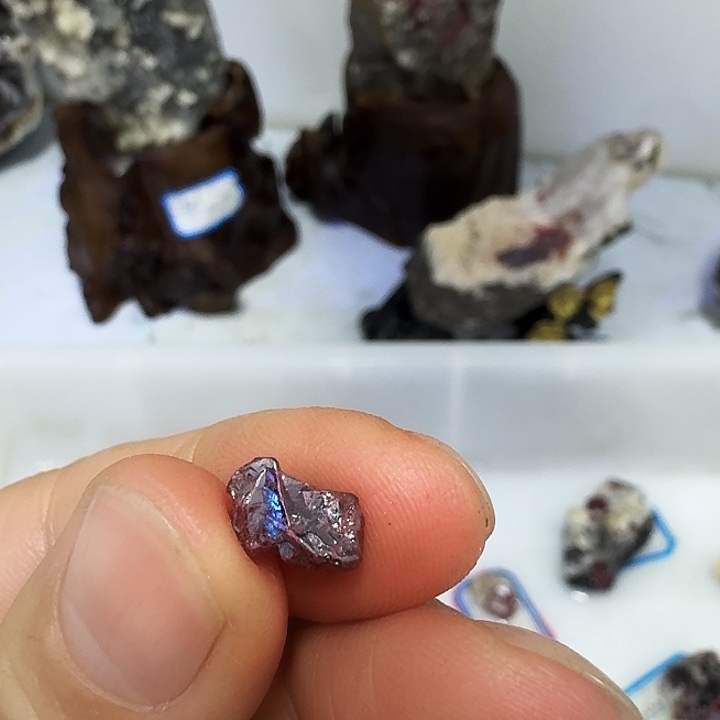 明***上天然辰砂天然朱砂原矿石1.4克