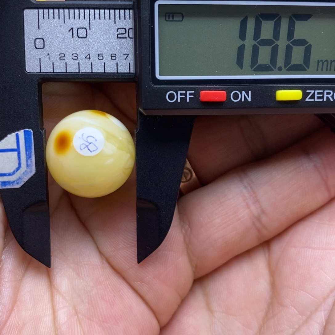 琥珀裸石未镶嵌可*18.6圆珠默认直发打孔不退不换