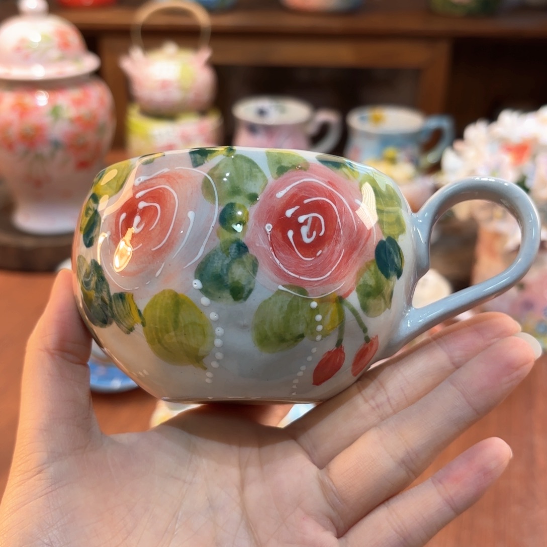 景德镇手绘高温釉下彩陶瓷茶具