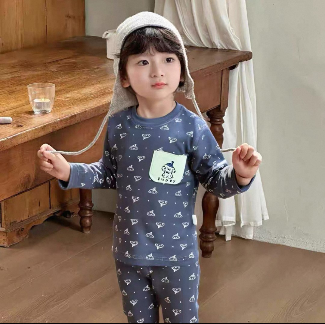 【320克收口】无骨A类秋衣秋裤秋冬内衣儿童宝宝家居服套装婴儿