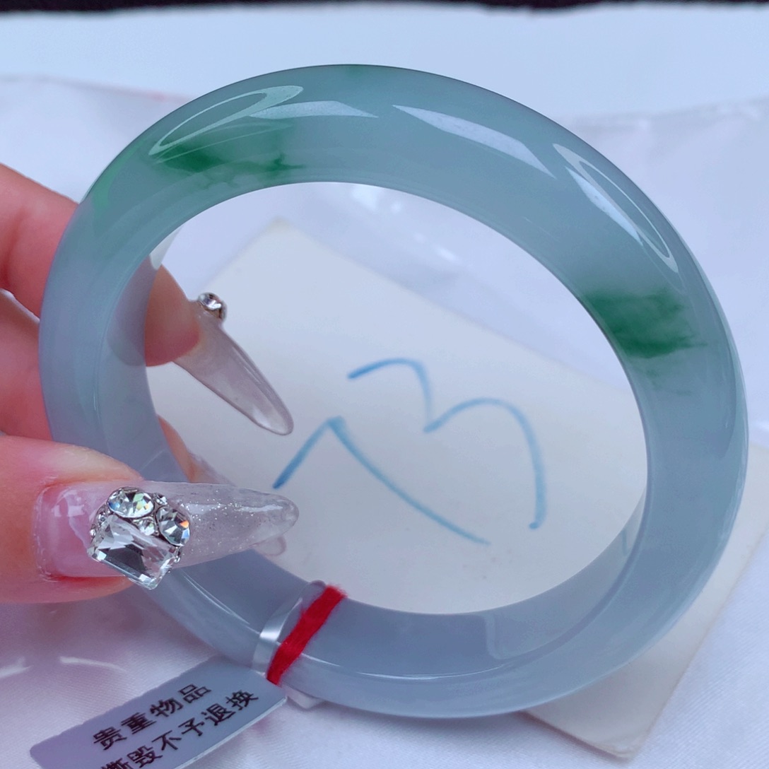 翡翠手镯未镶嵌天然缅甸翡翠A货手镯