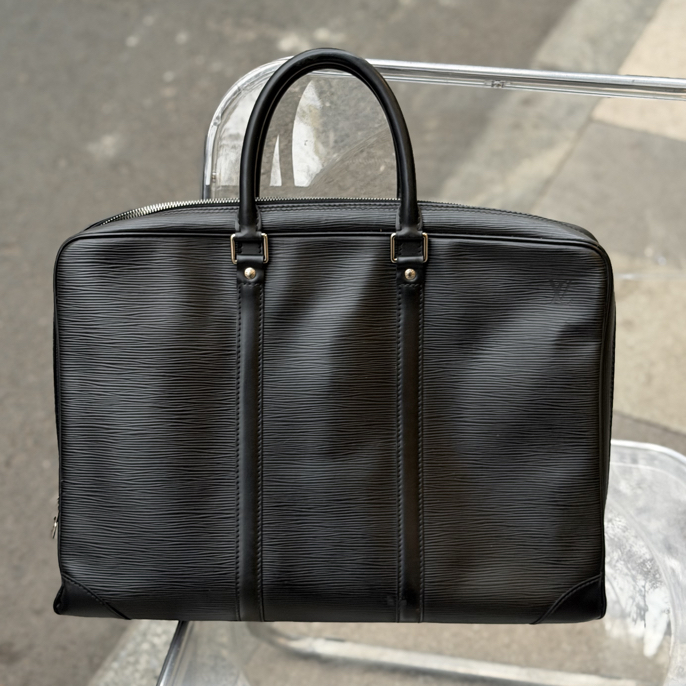 95新 LouisVuitton/路易威登 水波纹公文包8158 经典百搭