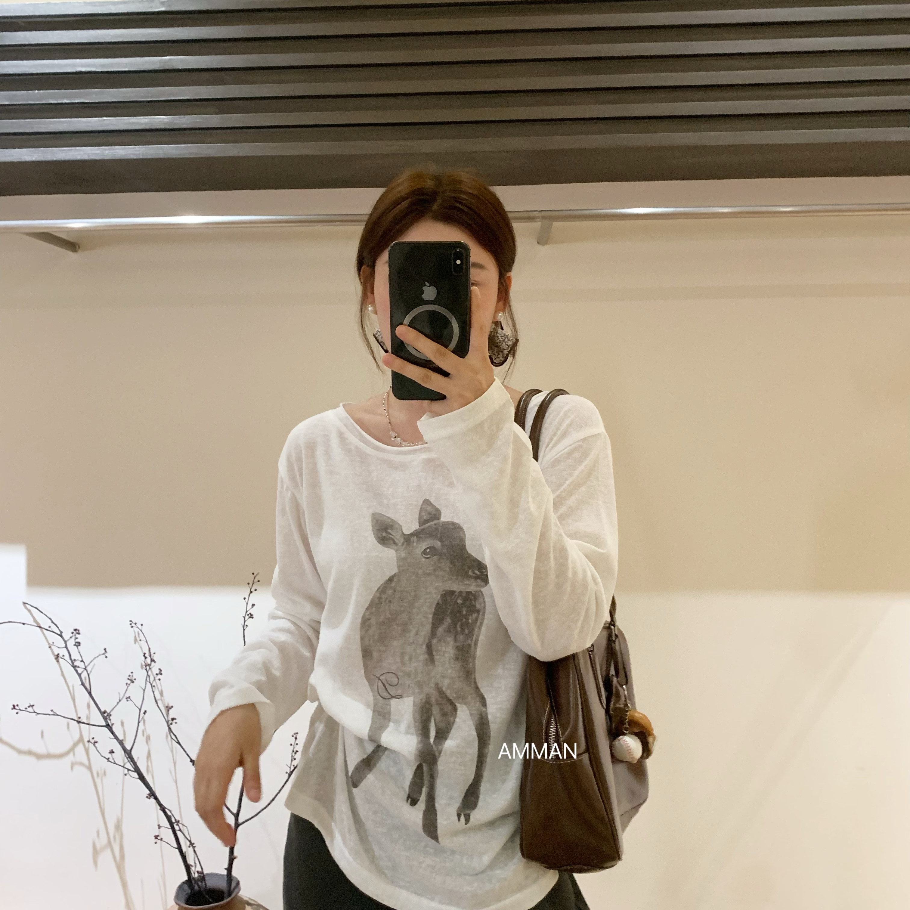 小鹿长袖T｜韩代超舒服竹节棉长袖