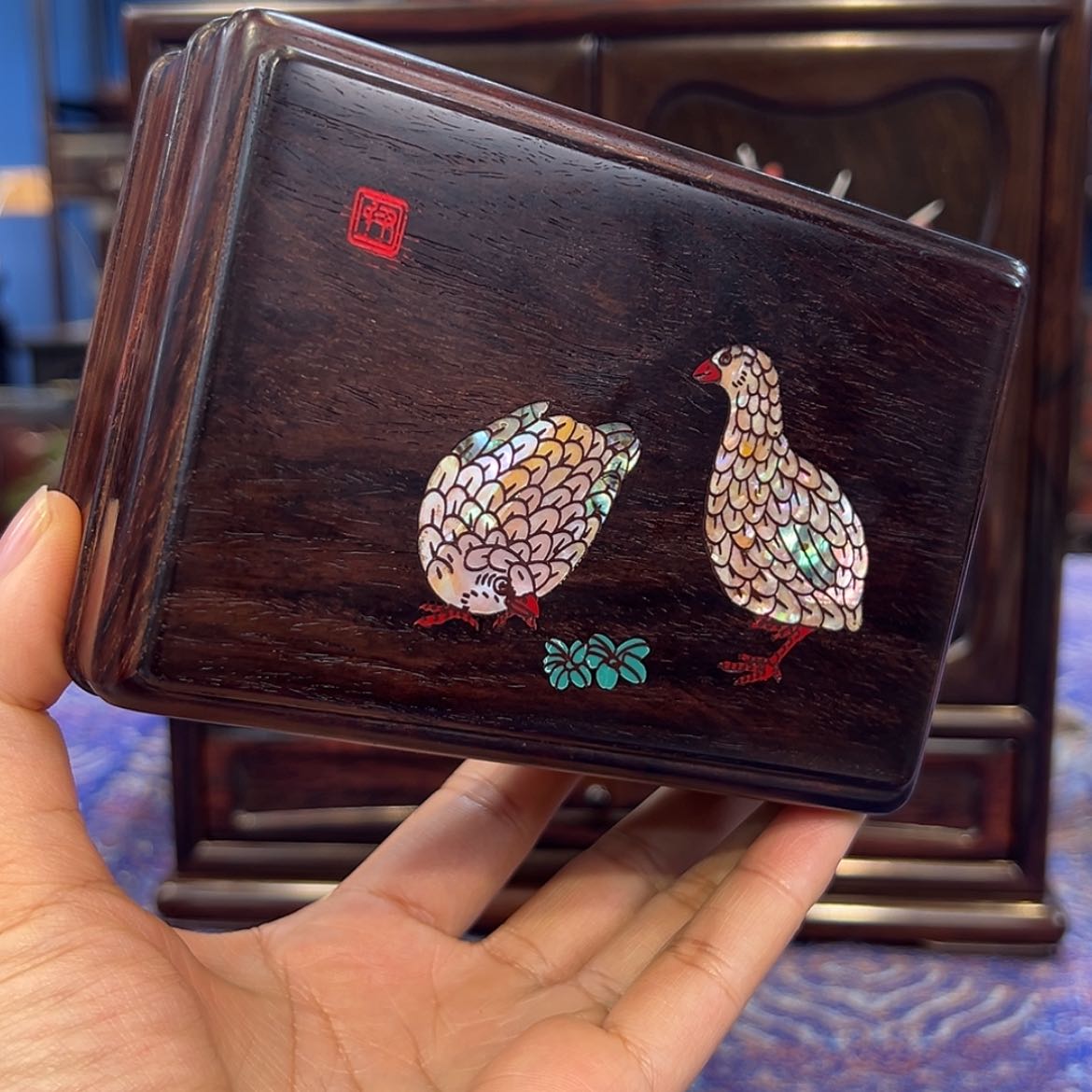 【闪购商品】红酸枝木类成套家具盒子