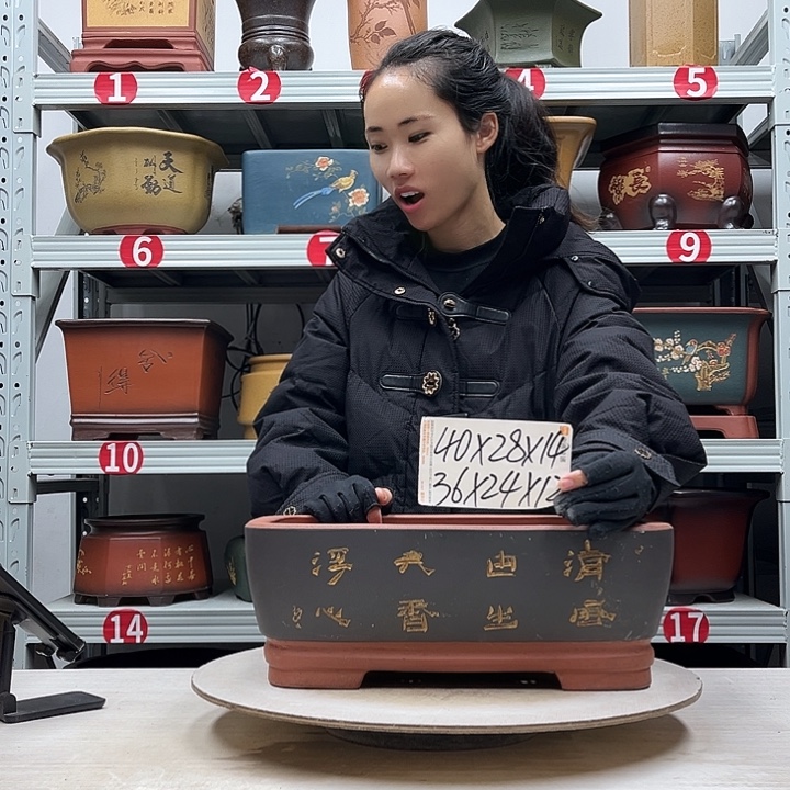 紫砂花盆紫砂花盆